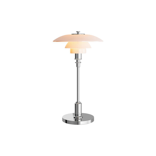 PH 2/1 Portable bordslampa, krom, Louis Poulsen