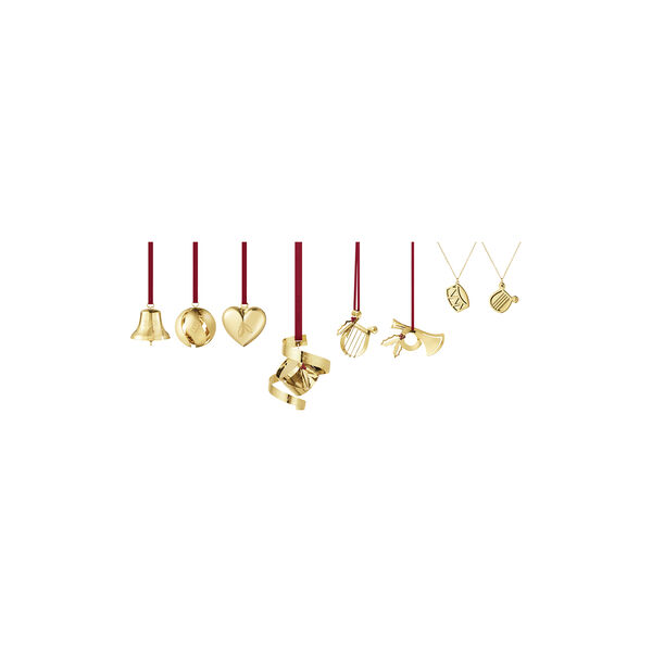 2026 Juleornament set 8 st, guld, Georg Jensen