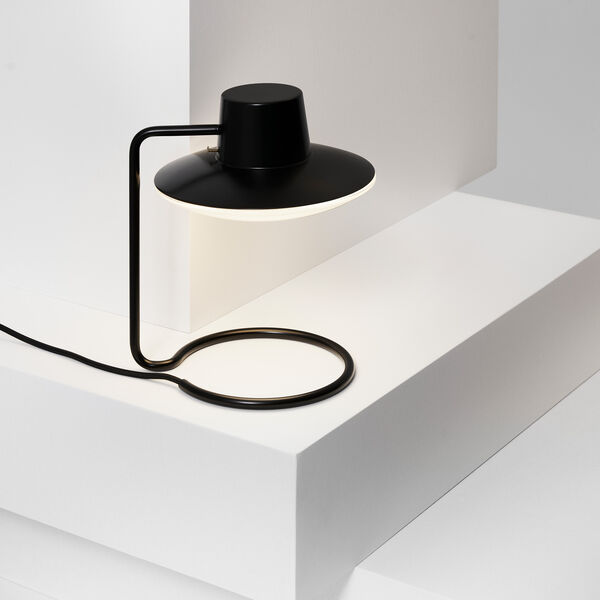AJ Oxford bordslampa, metal black/opal, Louis Poulsen