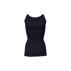 Silk Top w/ Elastic Band, navy, Rosemunde