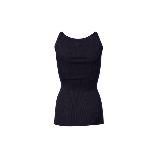 Silk Top w/ Elastic Band, navy, Rosemunde