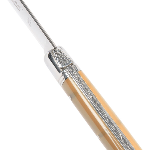 Stekkniv, brunt horn, Laguiole Tradition