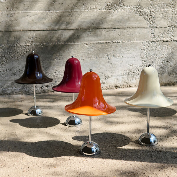 Pantop Portabel bordslampa, cherry red, Verpan