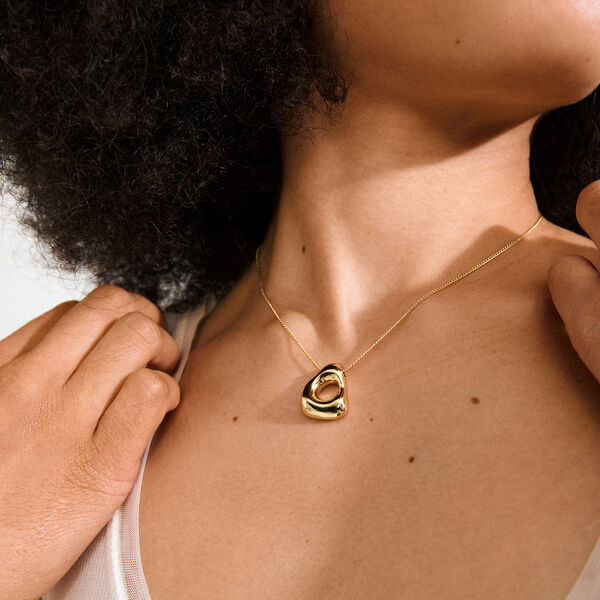 FREE halsband, guldpl&auml;terat, Pilgrim