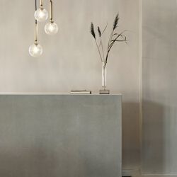 Miira 3 Pendant, brass/optic clear, Nuura