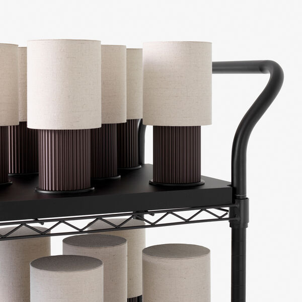 Manhattan SC52 Portable Table Lamp, bronzed brass/canvas, &Tradition