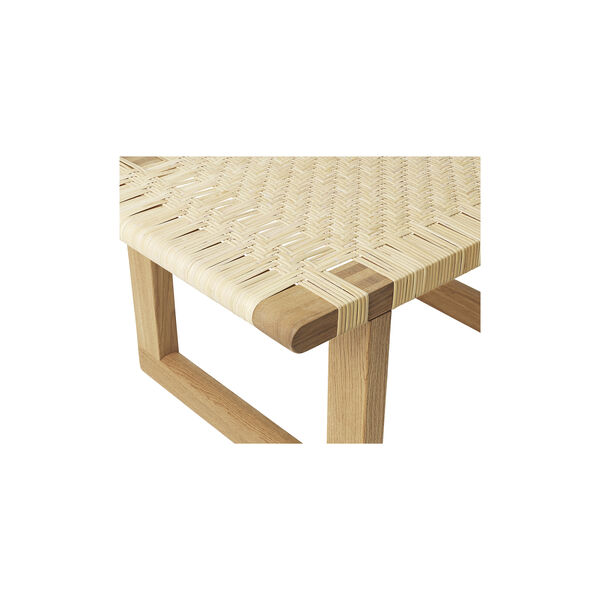 BM0488S Table Bench, oiled oak/rattan, Carl Hansen & Søn