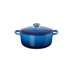 Signature rund gryta &Oslash; 20 cm, azure blue, Le Creuset