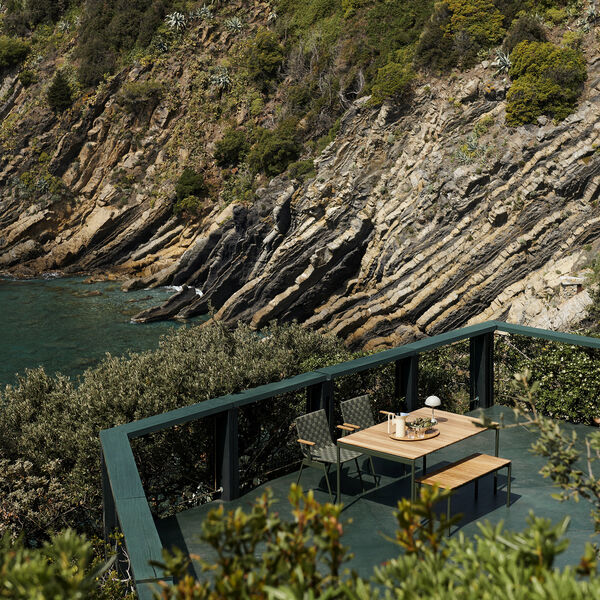 Ville AV34 Outdoor Armchair, bronze green Ville AV34 Outdoor Armchair, bronze green, &Tradition