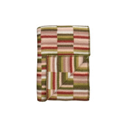 IDA Throw, olive burgundy, R&oslash;ros Tweed