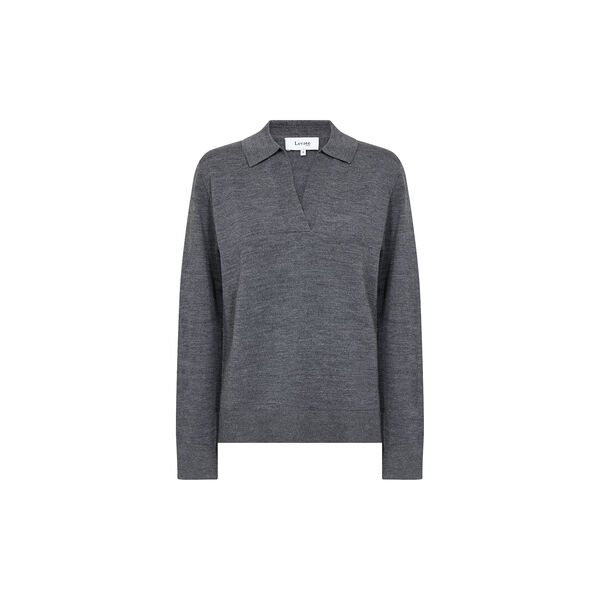 LR-ISMAILA 9 Pullover, dark grey melange, Levet&eacute; Room