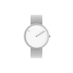 PICTO armbandsur, white/steel/matt steel PICTO armbandsur, white/steel/matt steel, Picto