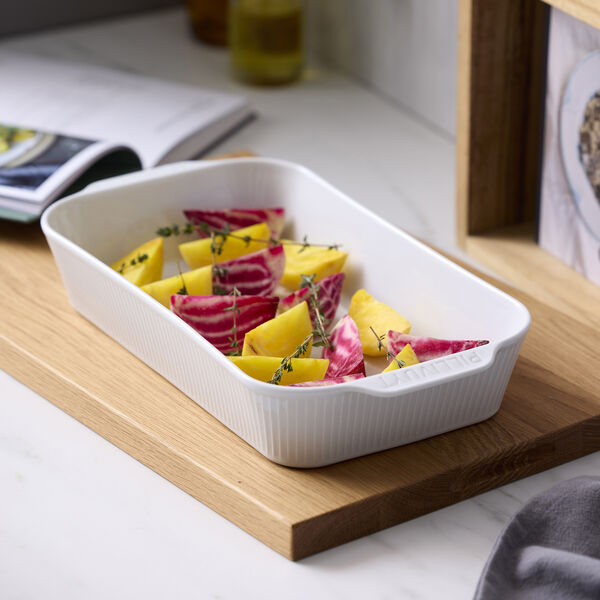 Pliss&eacute; Fat djupt, vit, Pillivuyt