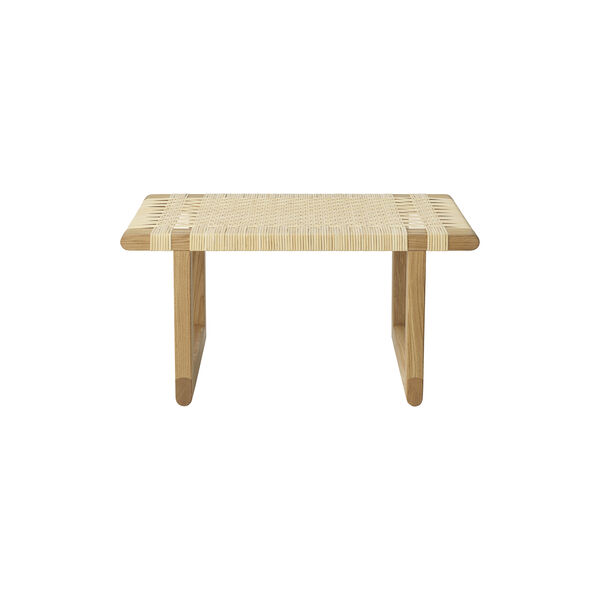 BM0488S Table Bench, oiled oak/rattan, Carl Hansen & Søn