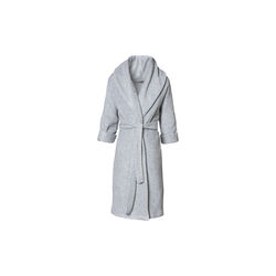 Mount Fuji Fleece Bathrobe, light grey, Karmameju
