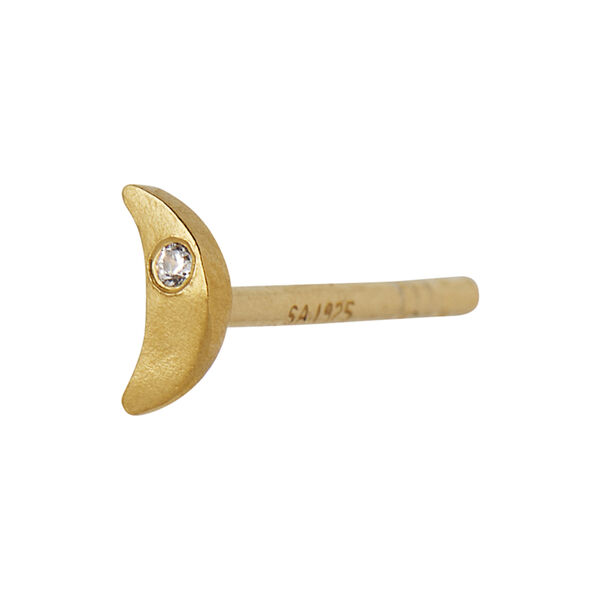 Tout Petit Bella Moon Earring Single, gold, Stine A Jewelry