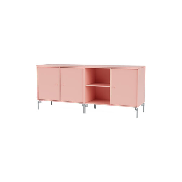 SAVE Lowboard with Chrome Legs, 167 ruby, Montana Furniture