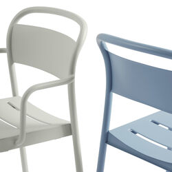 Linear Steel Armchair, grey, Muuto