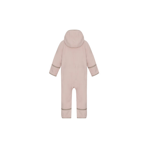 Doubleface Fleece Babysuit, mahogany rose/mocca, VER de TERRE