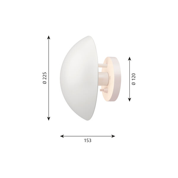 PH Hat vägglampa, Louis Poulsen