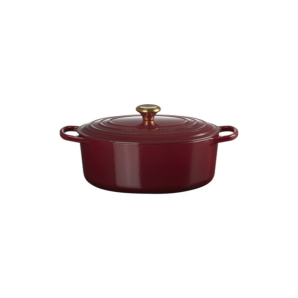 Signature oval gryta 6,3 L, garnet, Le Creuset