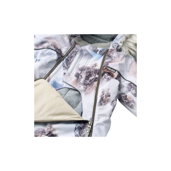 Pyxis Fur snöoverall, bison, Molo
