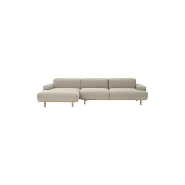 Reason 2 Seater Sofa with Chaiselong, Re-Wool 218, Bruunmunch Furniture