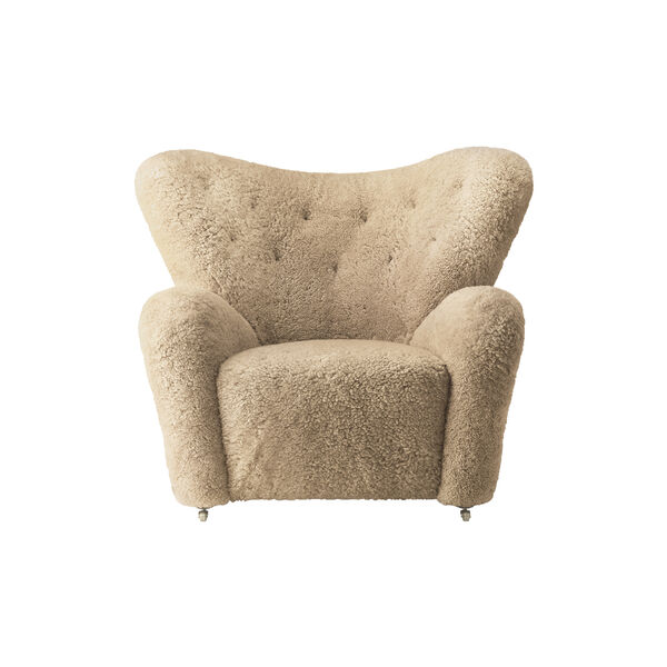 The Tired Man Lounge Chair, dark stained oak/honey, Audo Copenhagen