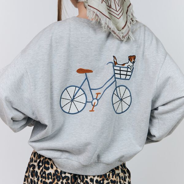 SydneyLL Dog Sweatshirt LS, light grey melange, Lollys Laundry