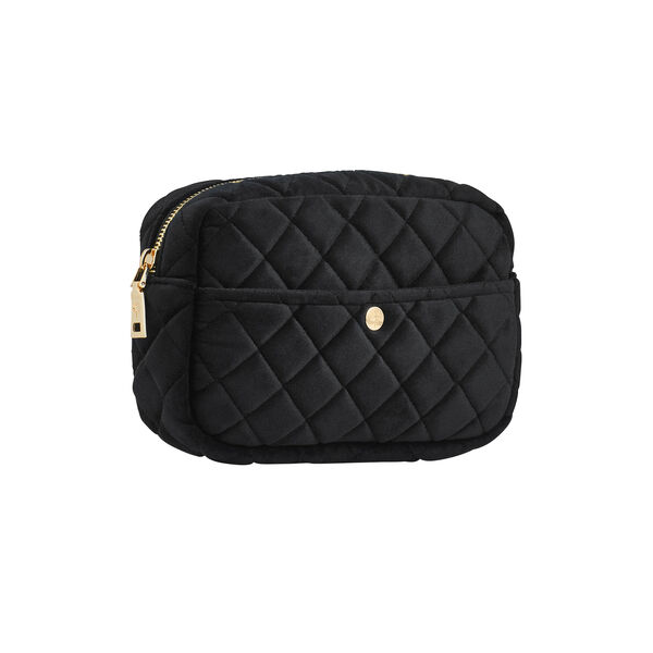 Necess&auml;r medium, black velvet, Fan Palm