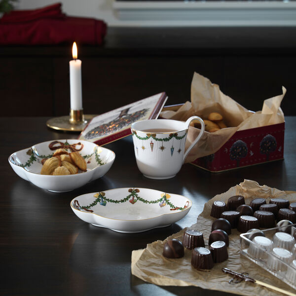 Star Fluted Christmas kopp med h&ouml;gt handtag, Royal Copenhagen