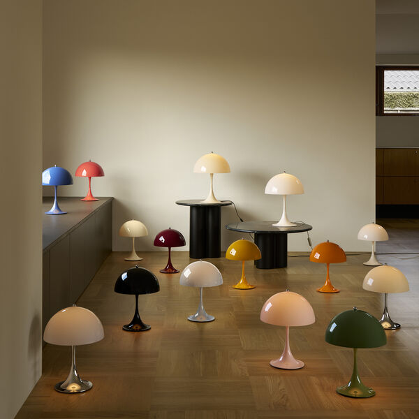 Panthella 250 Portable Table Lamp, opaque black, Louis Poulsen