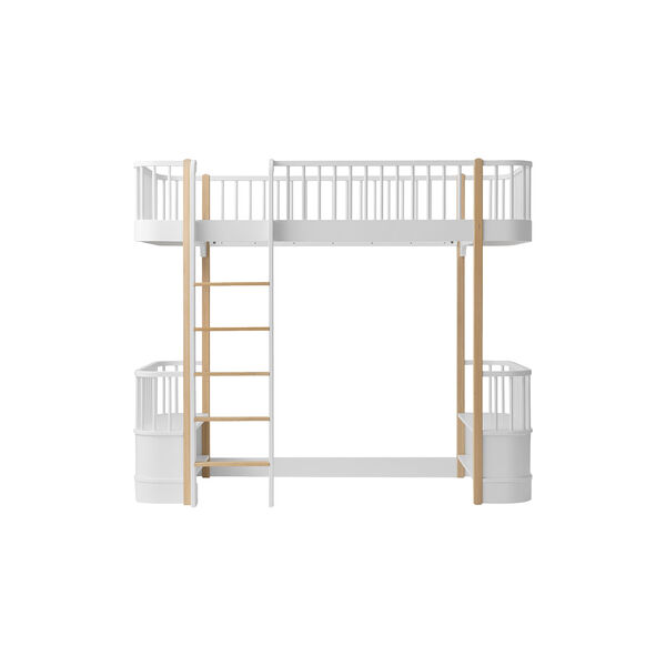 Wood Original Loft Bed 90x200 cm, white/oak Wood Original Loft Bed 90x200 cm, white/oak, Oliver Furniture