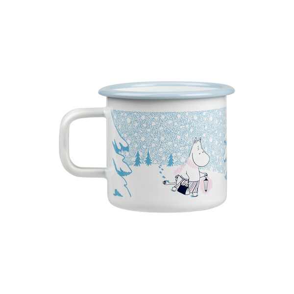 Let It Snow Moomin Enamel Mug, Muurla