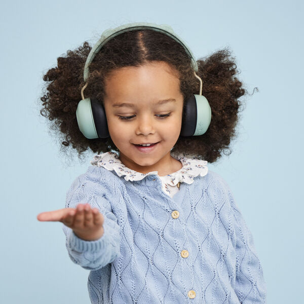 Buzz Junior Safe Audio headphones, dusty green, Kreafunk