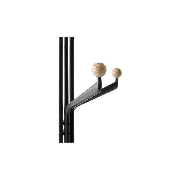 Capture SC77 Grap Coat Stand, graphite/oak, &Tradition