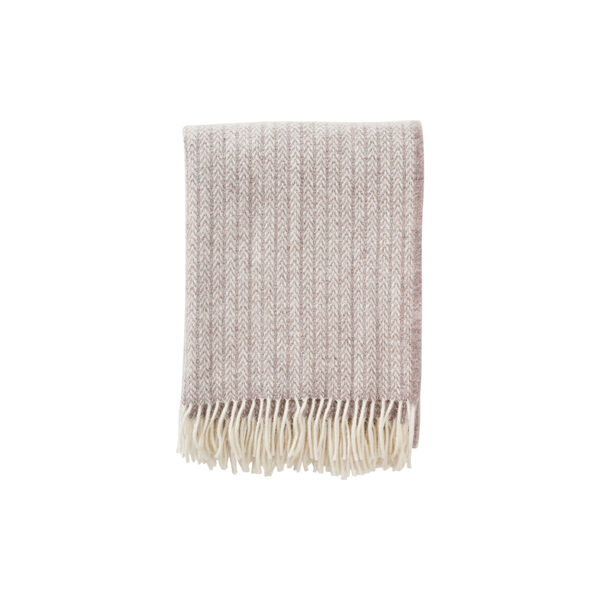 Otis RWS pläd, beige, Klippan Yllefabrik