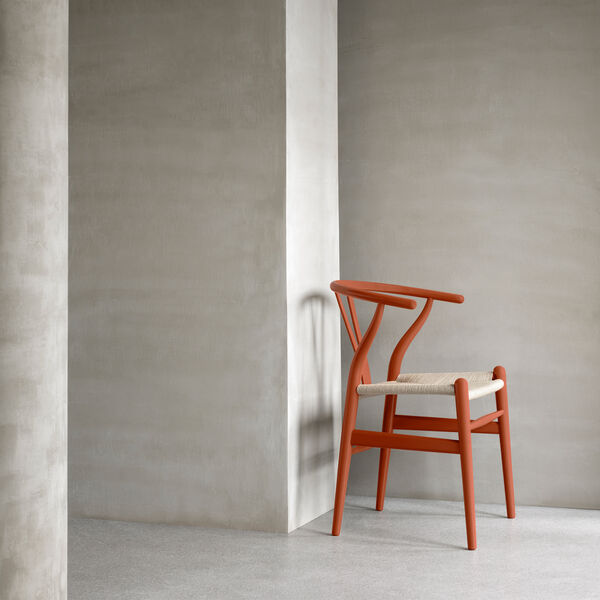CH24 Y-stolen matbordsstol, soft terracotta, Carl Hansen & S&oslash;n