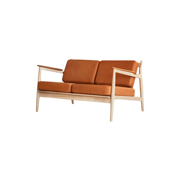 Model 107 2-sitssoffa, cognac, Magnus Olesen Design