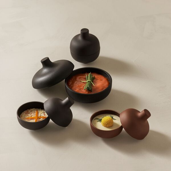 Sand Secrets Small Bowl, black clay, Design House Stockholm