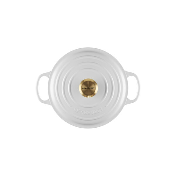 Signature gjutj&auml;rn rund gryta &Oslash; 24 cm, white, Le Creuset