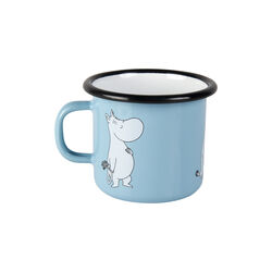 Moomin Enamel Mug, light blue, Muurla