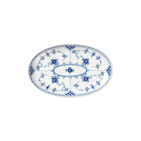 White Fluted Half Lace fat 23,5 cm, Royal Copenhagen