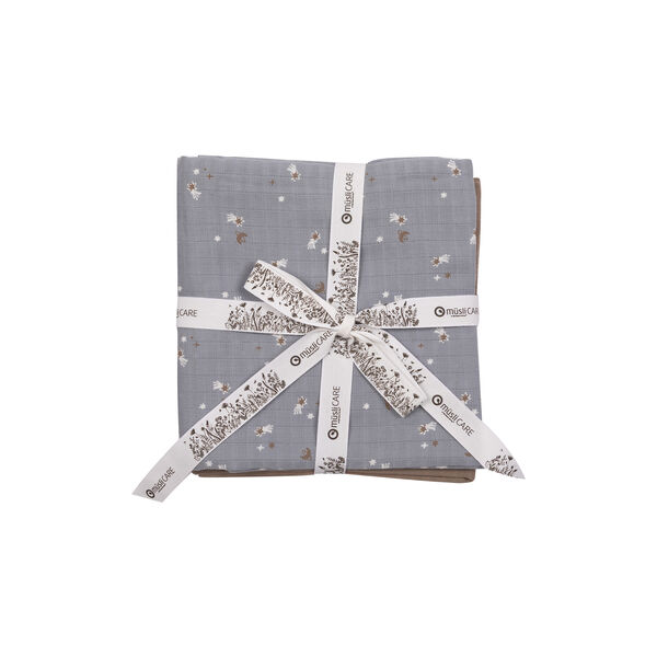 STARS Tygblöja 2-pack, jasmin blue/balsam cream/walnut STARS Tygblöja 2-pack, jasmin blue/balsam cream/walnut, Müsli by Green Cotton
