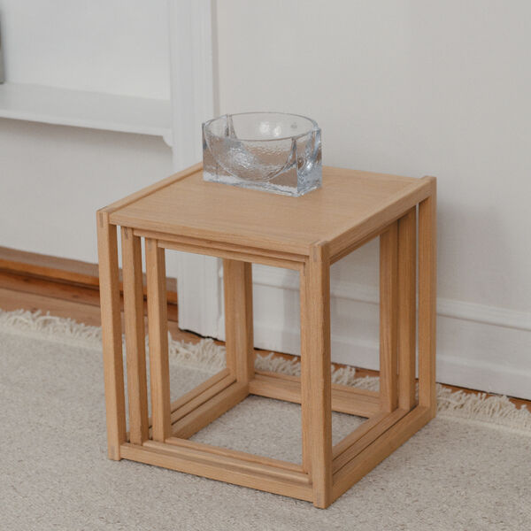 BM375 Nesting Tables, ljus oljad ek, Fredericia Furniture