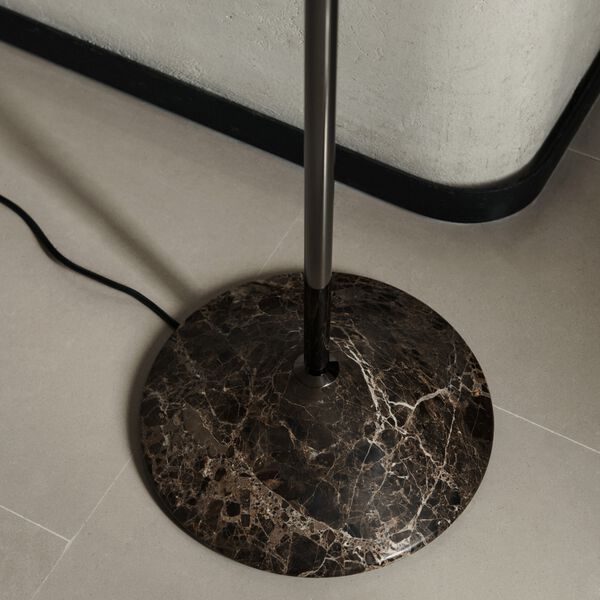 Gio LN28 | Emperador Marble/Dark Chrome&nbsp; | Floor Lamp, &Tradition