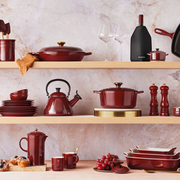 Signature stekpanna med tr&auml;handtag &Oslash; 28 cm, garnet, Le Creuset