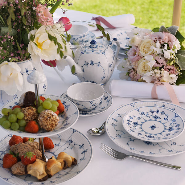 Blue Fluted Plain tallrik coupe, Royal Copenhagen