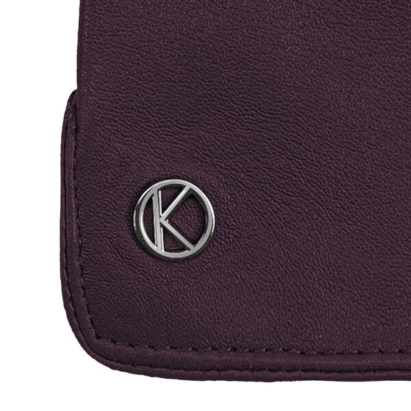 Carla läderhandske, deep purple, Kessler