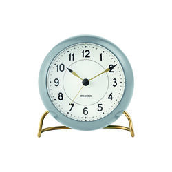 AJ Station bordsur, gr&aring;, Arne Jacobsen Clocks